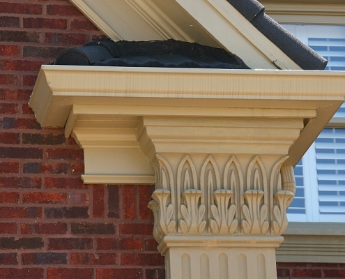 gutter-repair-atlanta Detailed cornice and flashing repair on residential roof in Georgia