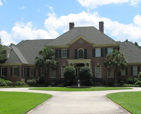 Residential roofing with Gerard stone coated metal roofing in Georgia