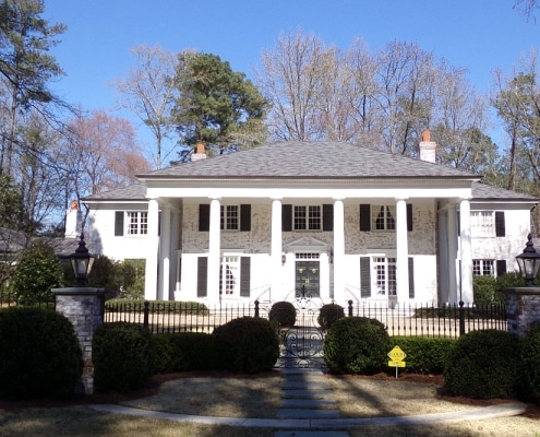 Classic southern-style mansion with DaVinci synthetic slate roof by Academy Roofing