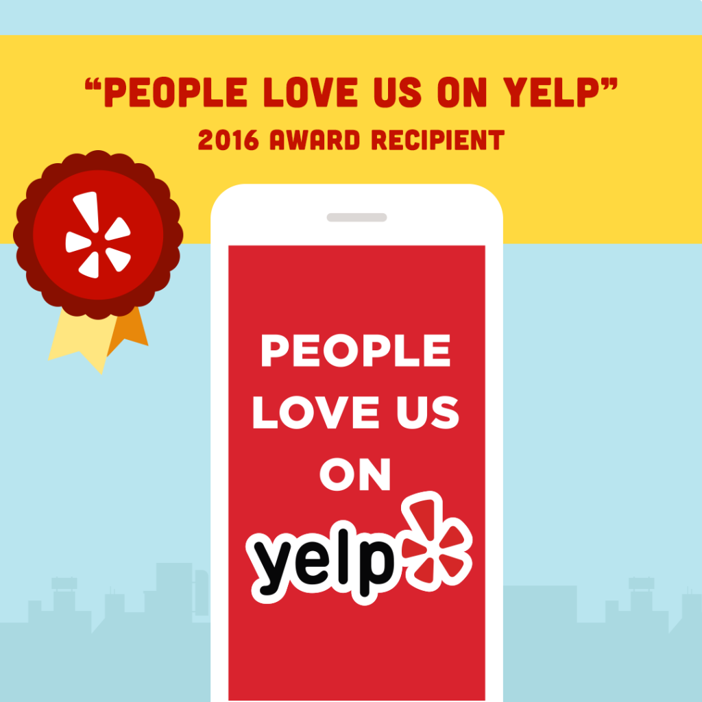 Academy Roofing wins the 2016 Yelp Award for top customer service