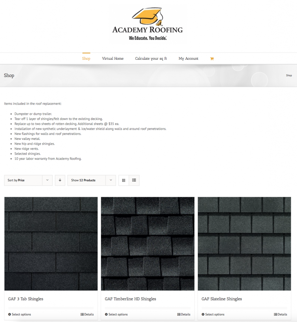 ShopAcademyRoofing.com