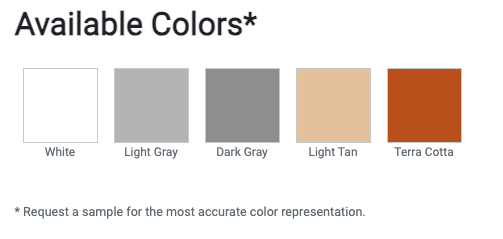 DuraLast colors